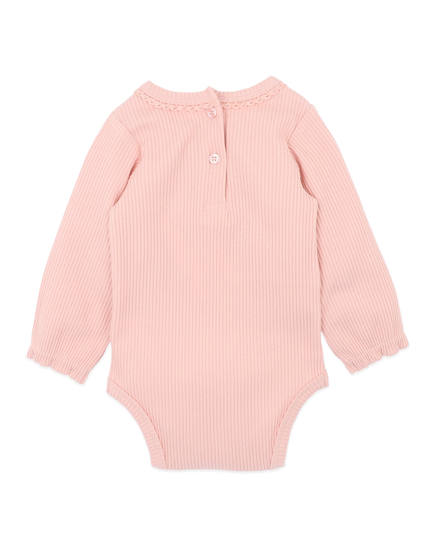 Bebe Emmy LS Rib Bodysuit - Dusty Rose