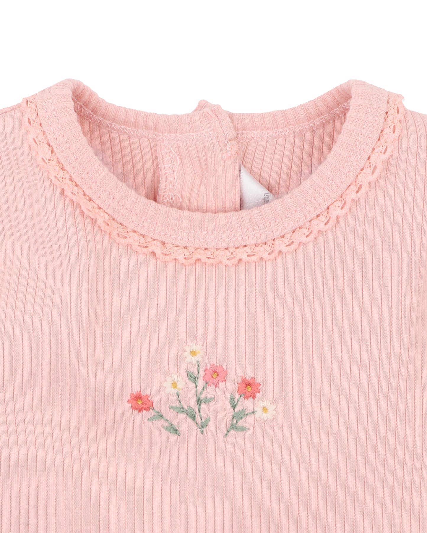 Bebe Emmy LS Rib Bodysuit - Dusty Rose