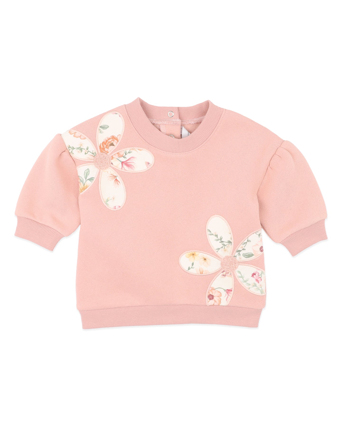 Bebe Emmy Flowers Sweatshirt - Dusty Rose