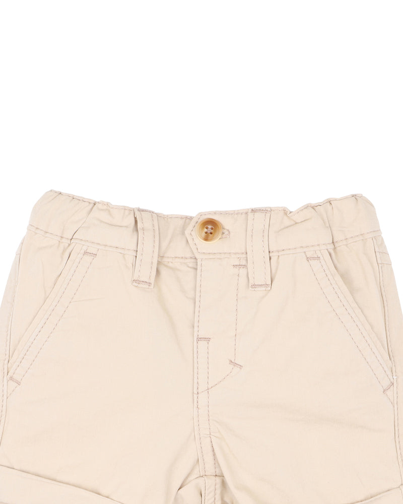 Bebe Harry Beige Pocket Shorts