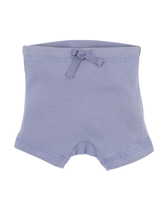 Bebe Axel Organic Rib Shorts - Ocean Blue