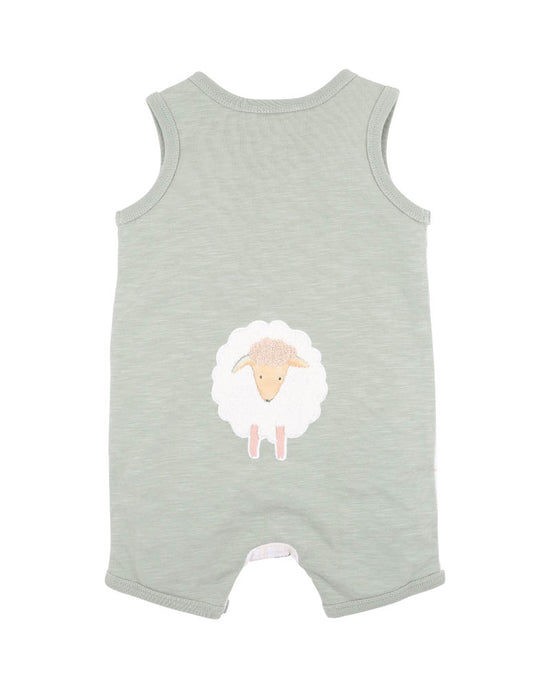 Bebe Clayton Print Sheep Romper