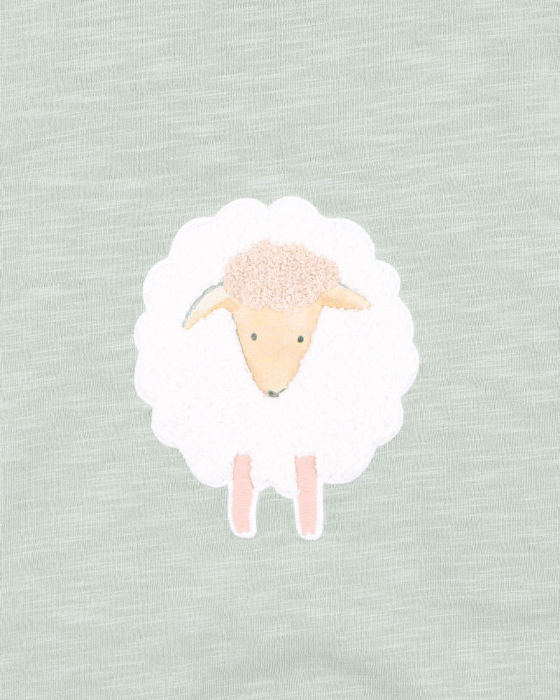 Bebe Clayton Print Sheep Romper