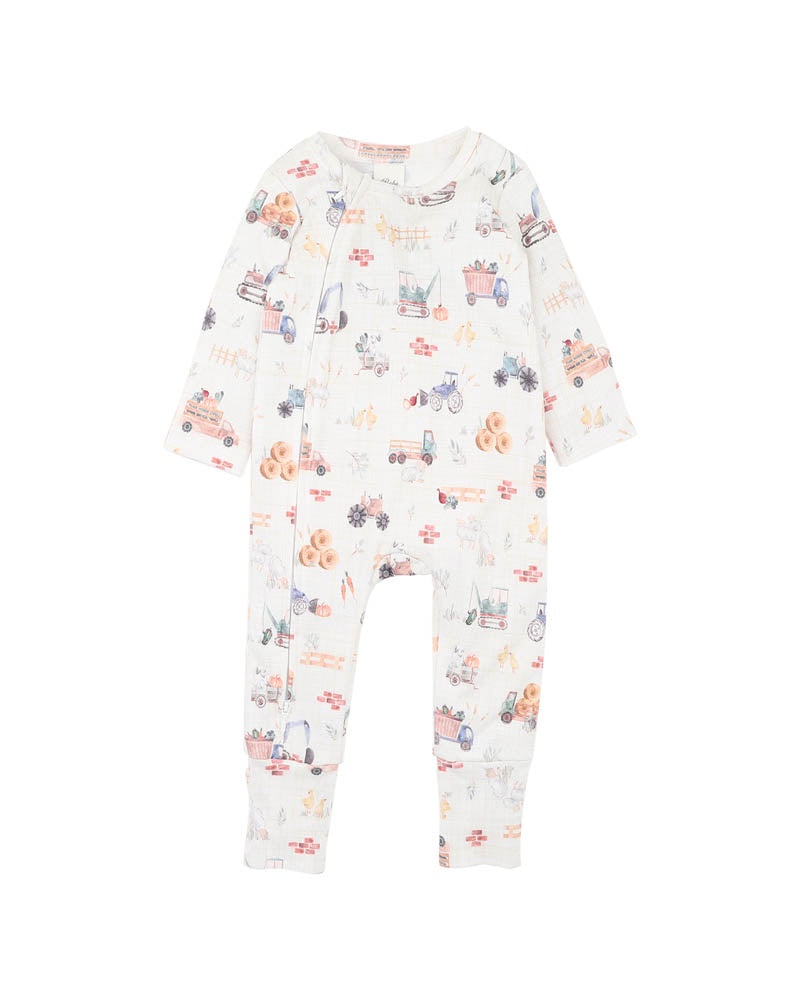 Bebe Clayton Print LS Zipsuit