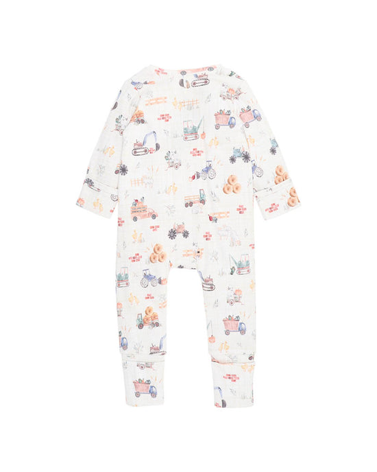 Bebe Clayton Print LS Zipsuit