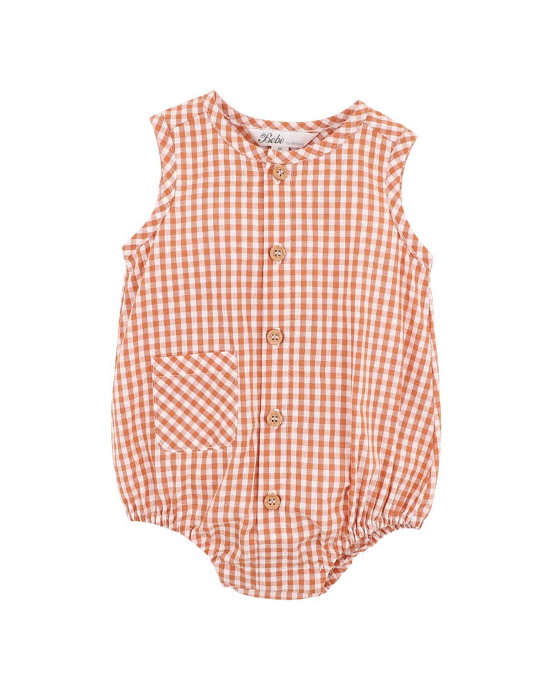 Bebe Harlan Check Bodysuit