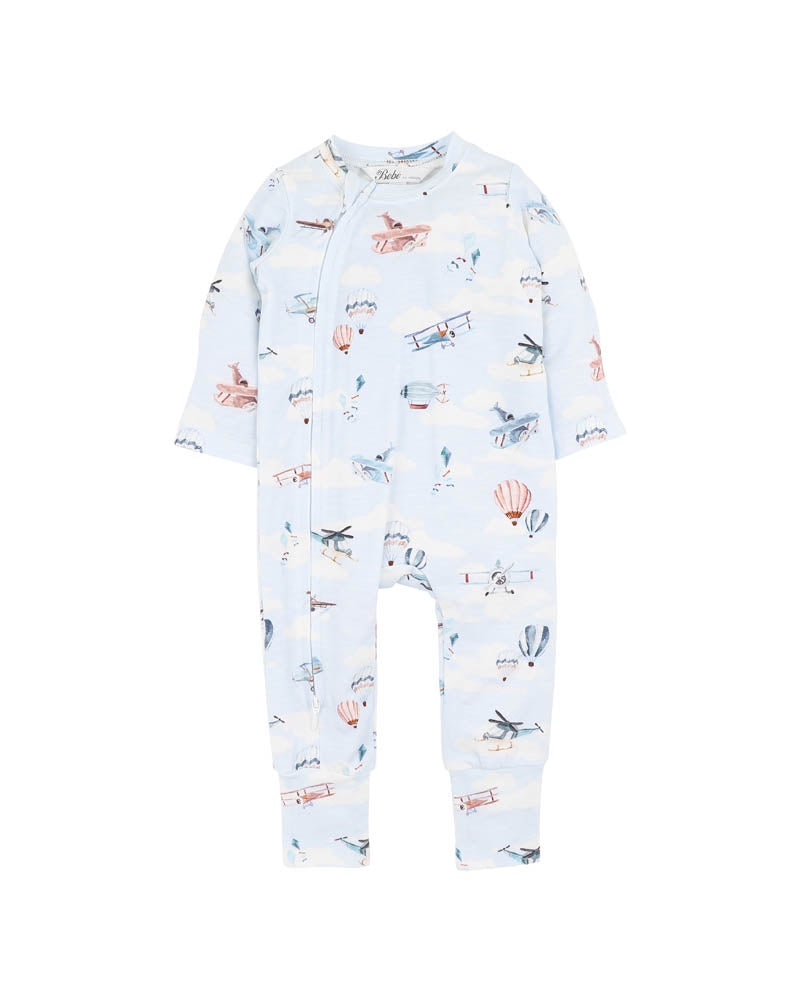 Bebe Harlan Print LS Zipsuit
