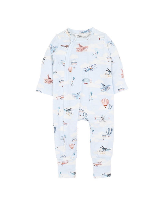 Bebe Harlan Print LS Zipsuit