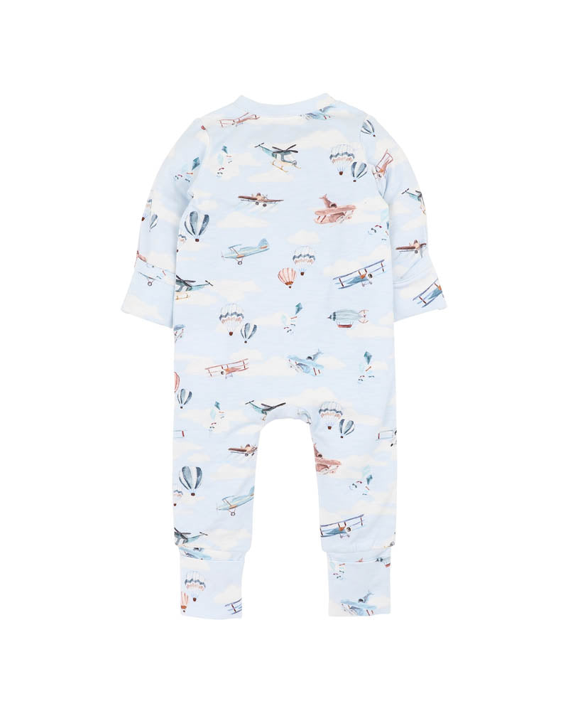 Bebe Harlan Print LS Zipsuit