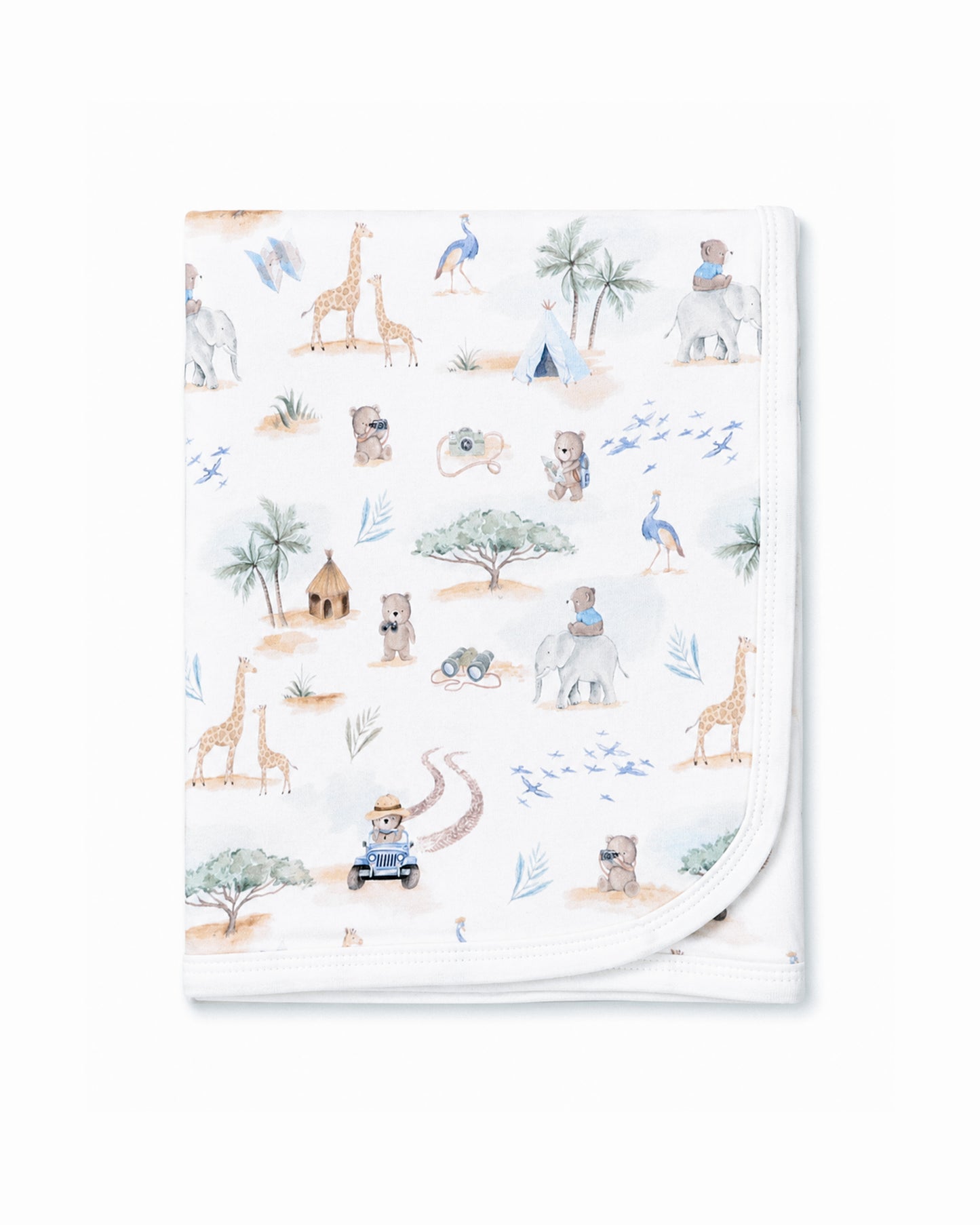 Bebe Brady Print Organic Bunny Rug