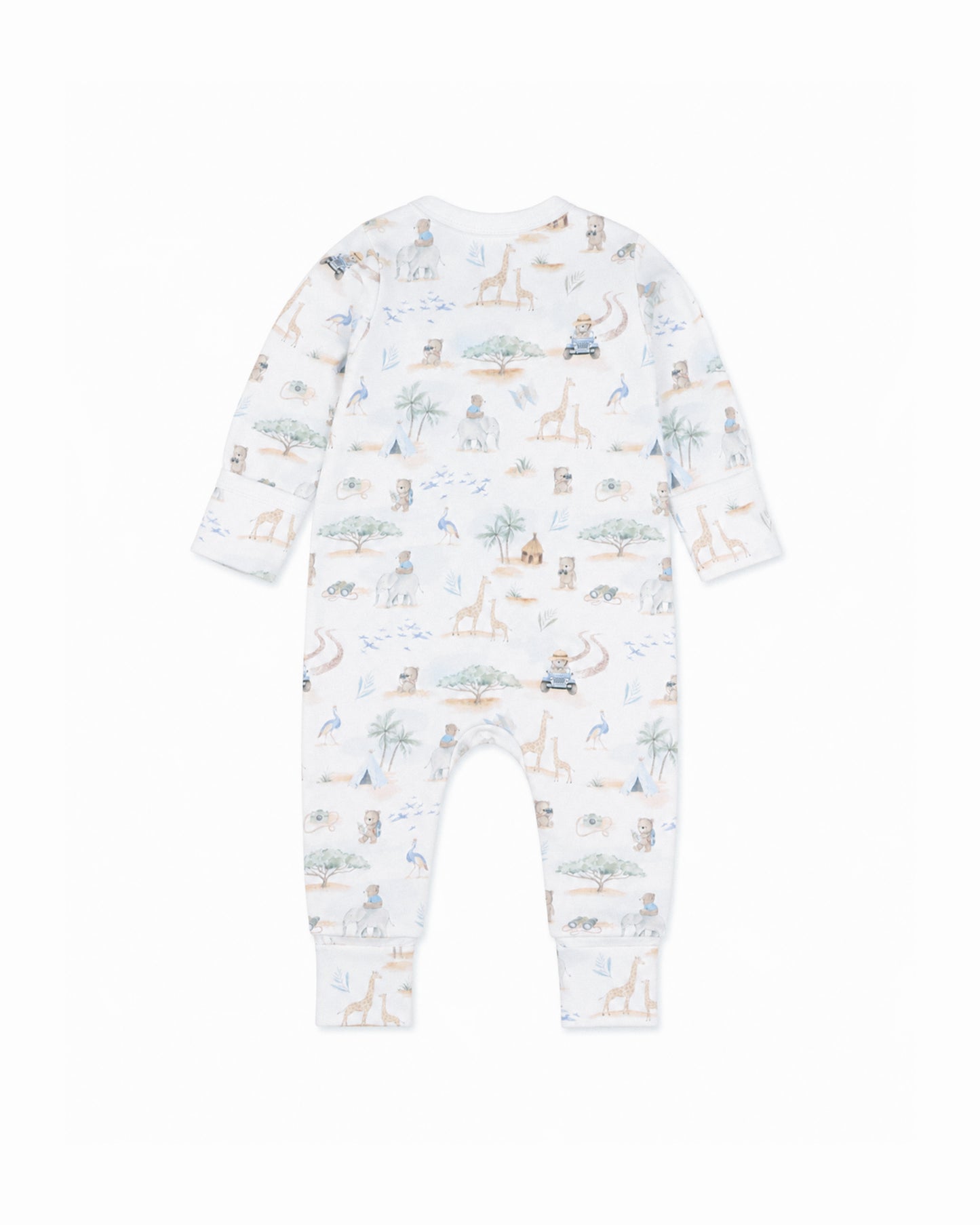 Bebe Brady Print Organic LS Zipsuit