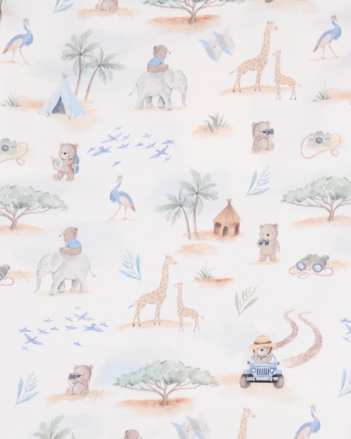 Bebe Brady Print Organic LS Zipsuit