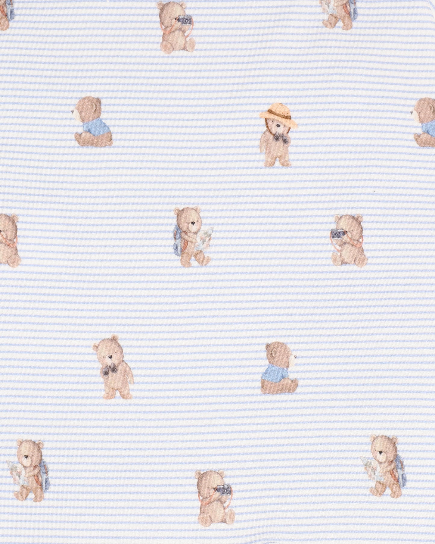 Bebe Brady Stripe Organic LS Zipsuit