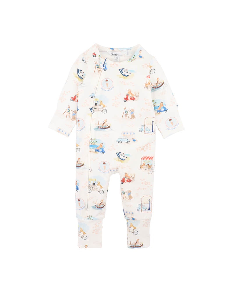 Bebe Alexi Print Organic LS Zipsuit