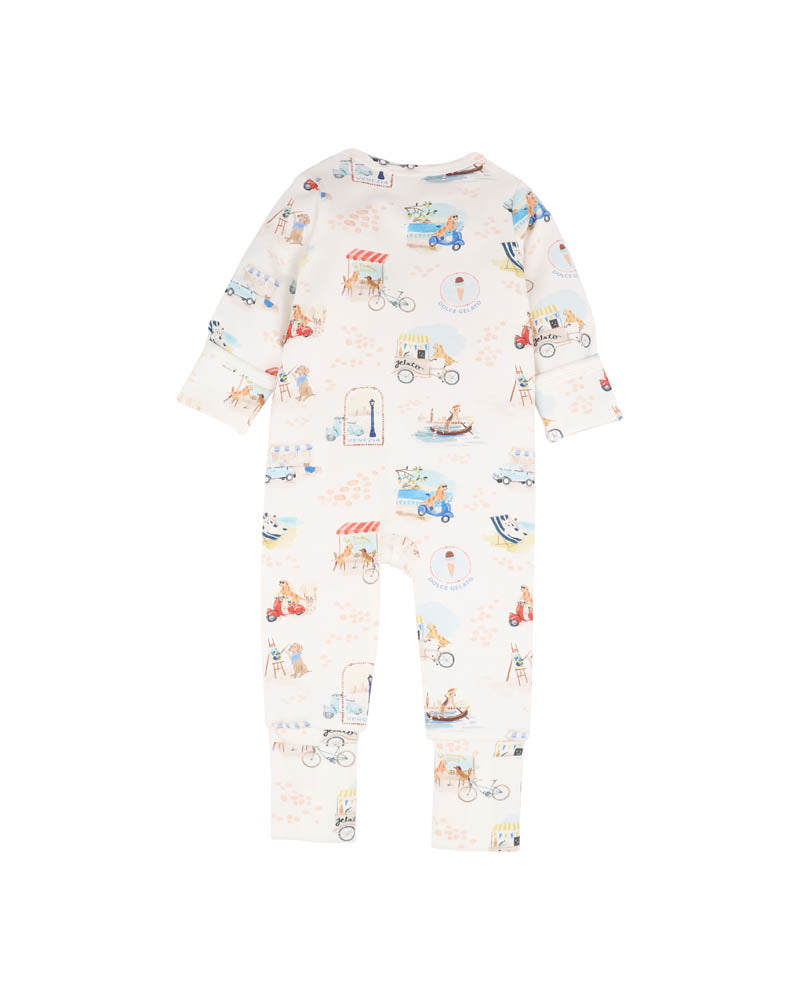Bebe Alexi Print Organic LS Zipsuit