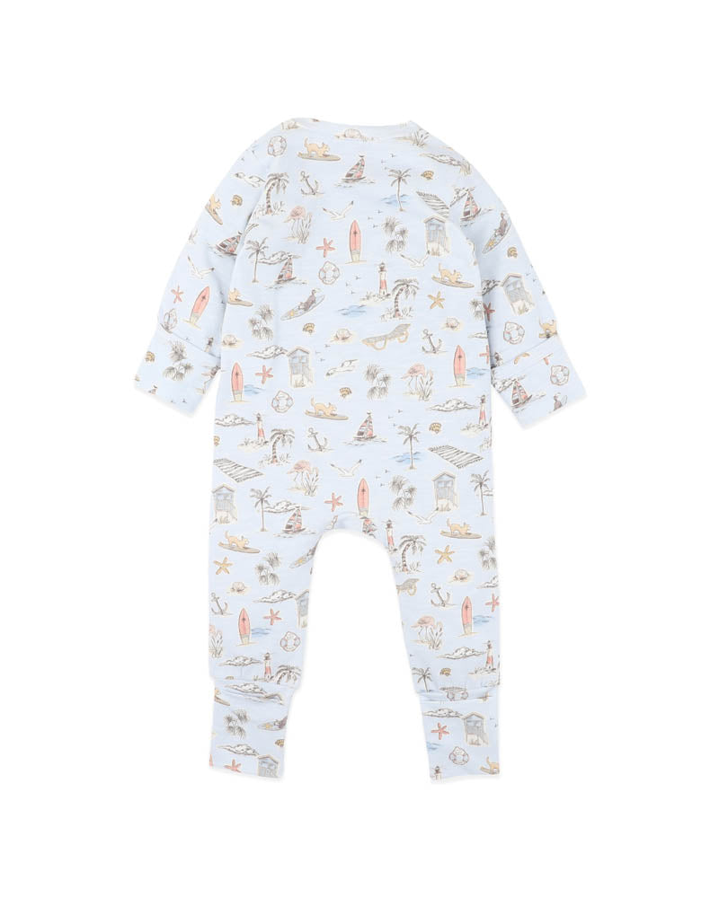 Bebe Max Print Organic LS Zipsuit