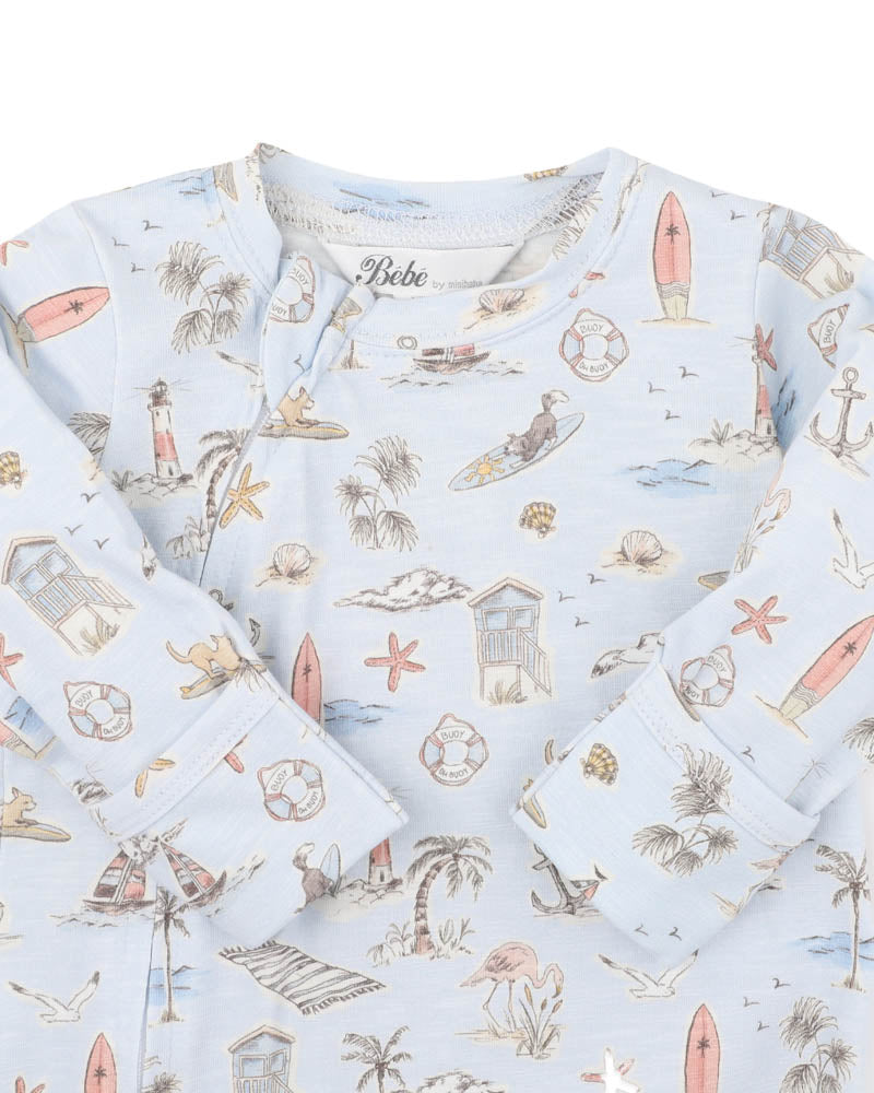 Bebe Max Print Organic LS Zipsuit