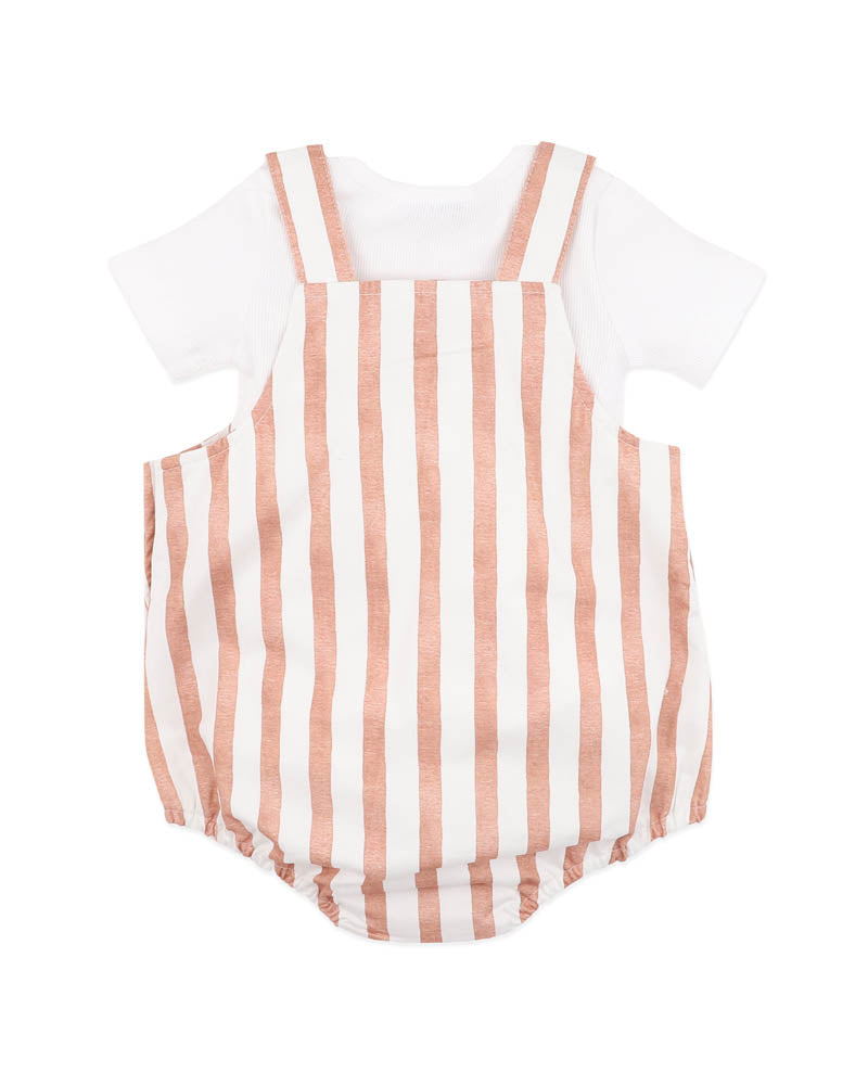 Bebe Max 2 Piece Set Bodysuit - Caramel Stripe