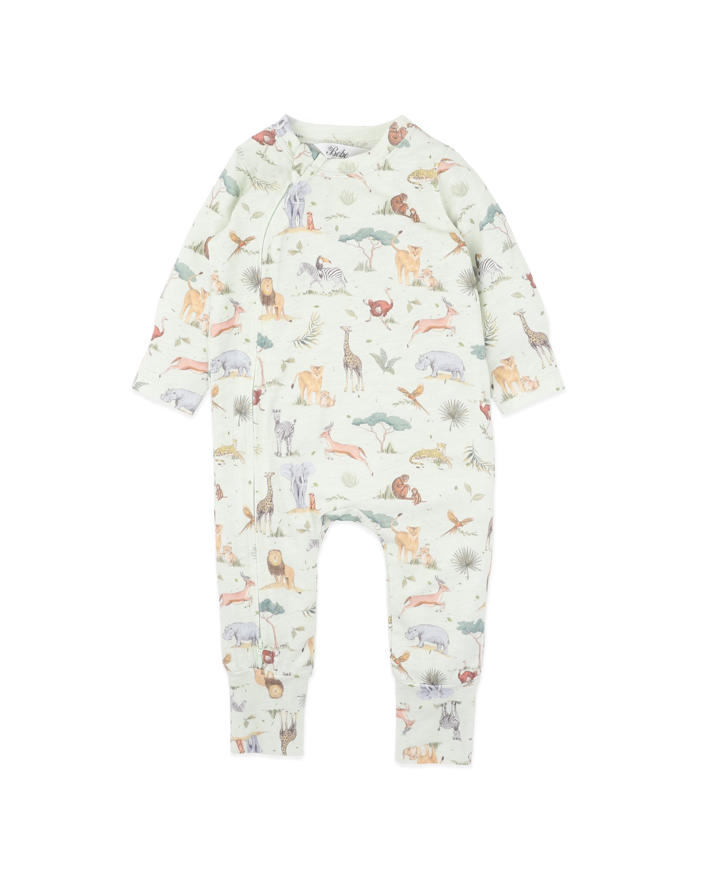 Bebe Sway Print Organic LS Zipsuit