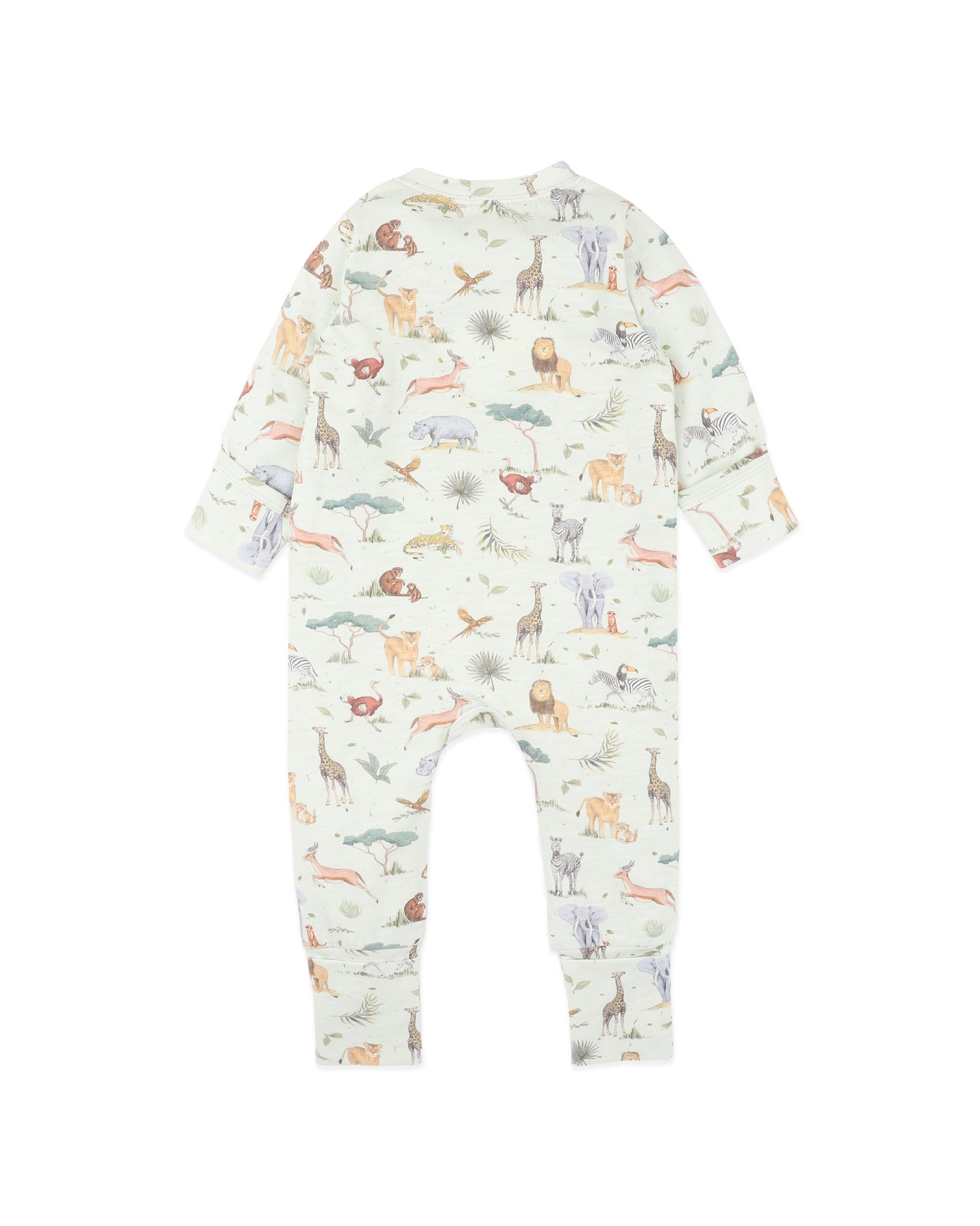 Bebe Sway Print Organic LS Zipsuit