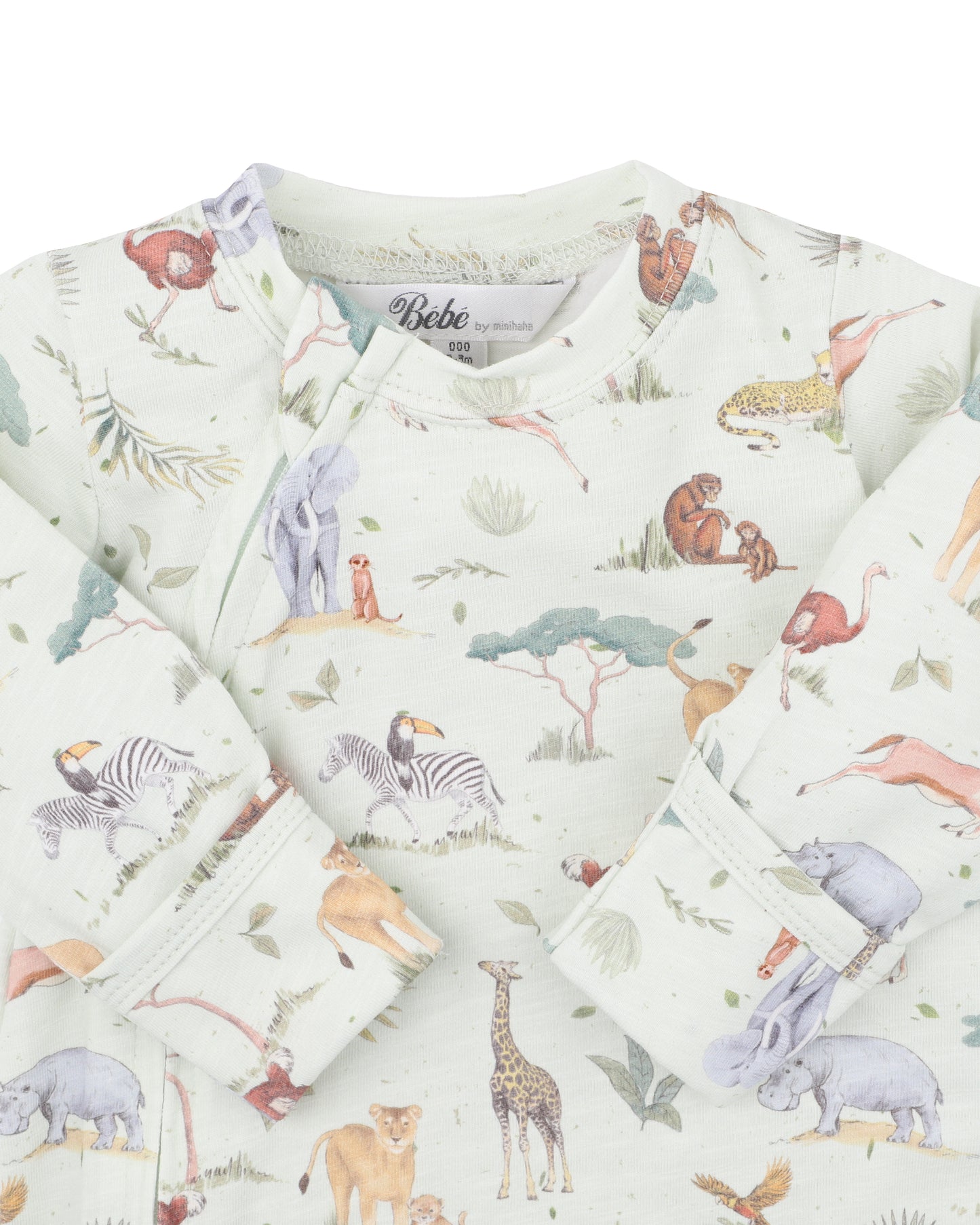 Bebe Sway Print Organic LS Zipsuit