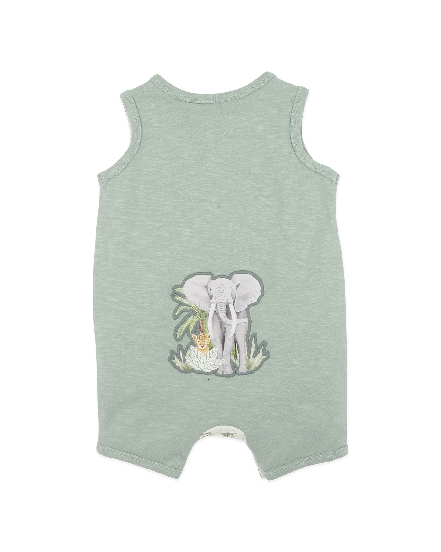 Bebe Sway Print Elephant Romper