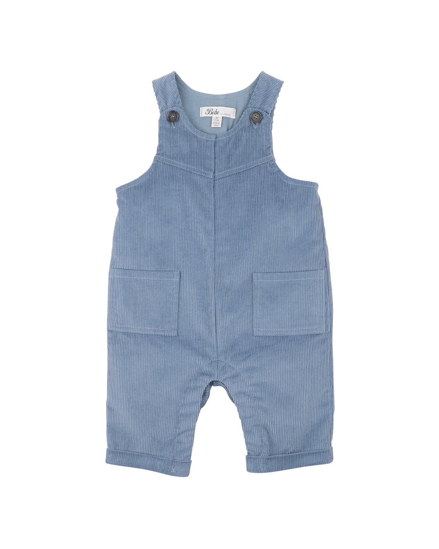 Bebe Alvin Corduroy Overalls - Smokey Blue