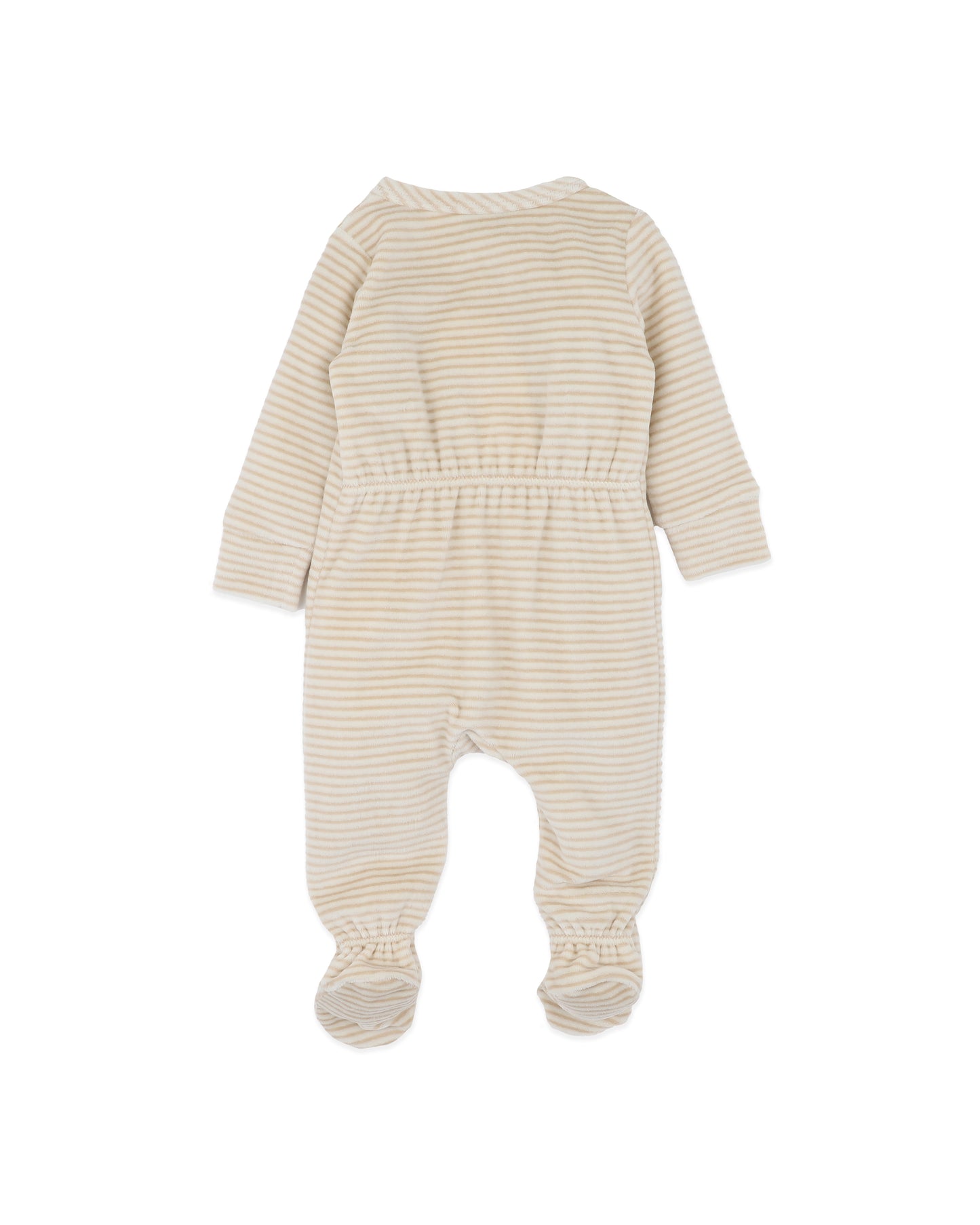 Bebe Hunter Stripe Velour Zip Onesie
