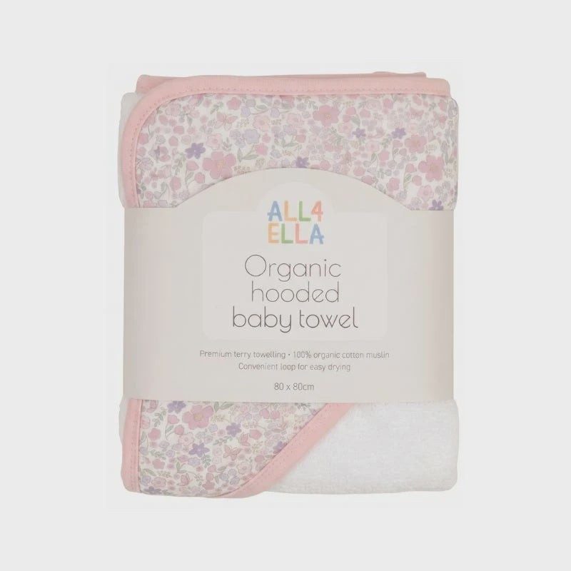 All4Ella Hooded Towel - Blossom