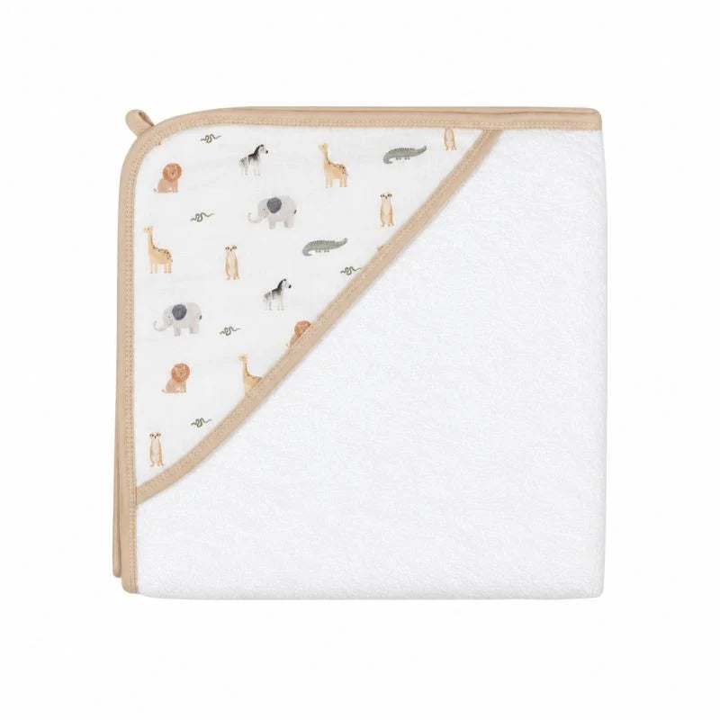 All4Ella Hooded Towel - Wild Animals