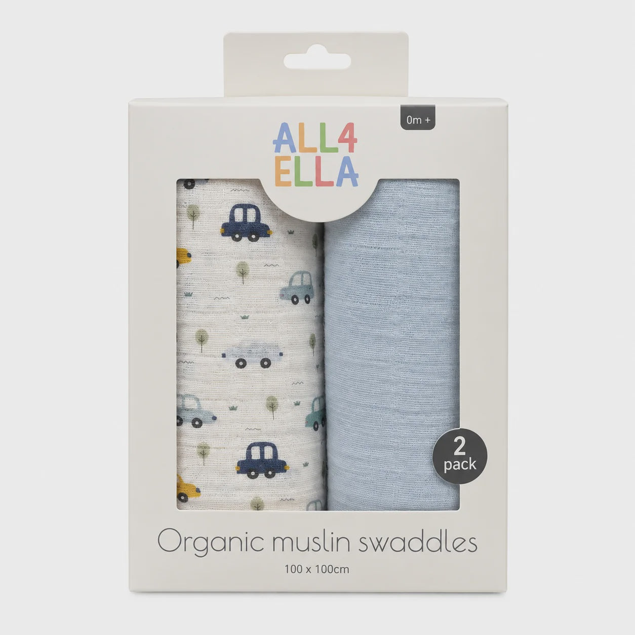 All4Ella Muslin Double Set - Beep Beep & Blue