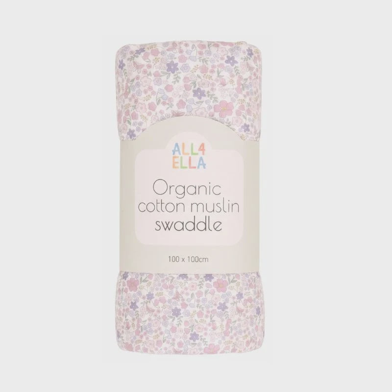 All4Ella Organic Muslin Saddle - Blossom