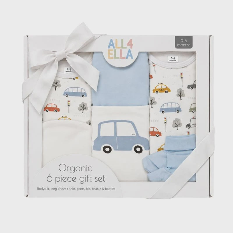 All4Ella Organic Clothing Set 6pcs - City Patrol