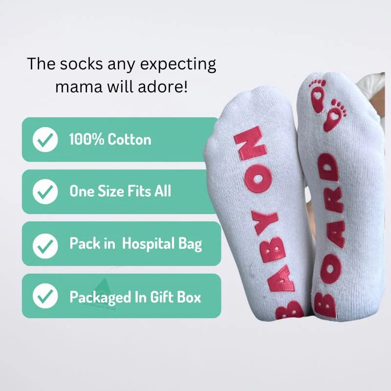 "Baby On Board" Anti-Slip Socks