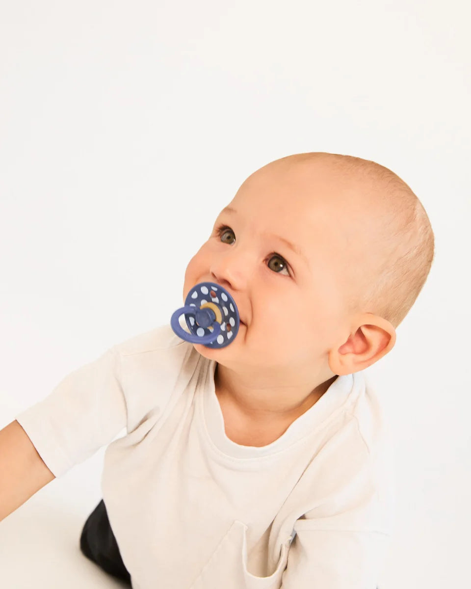 Bibs Studio Colour Polka Baby Blue/Steel Blue