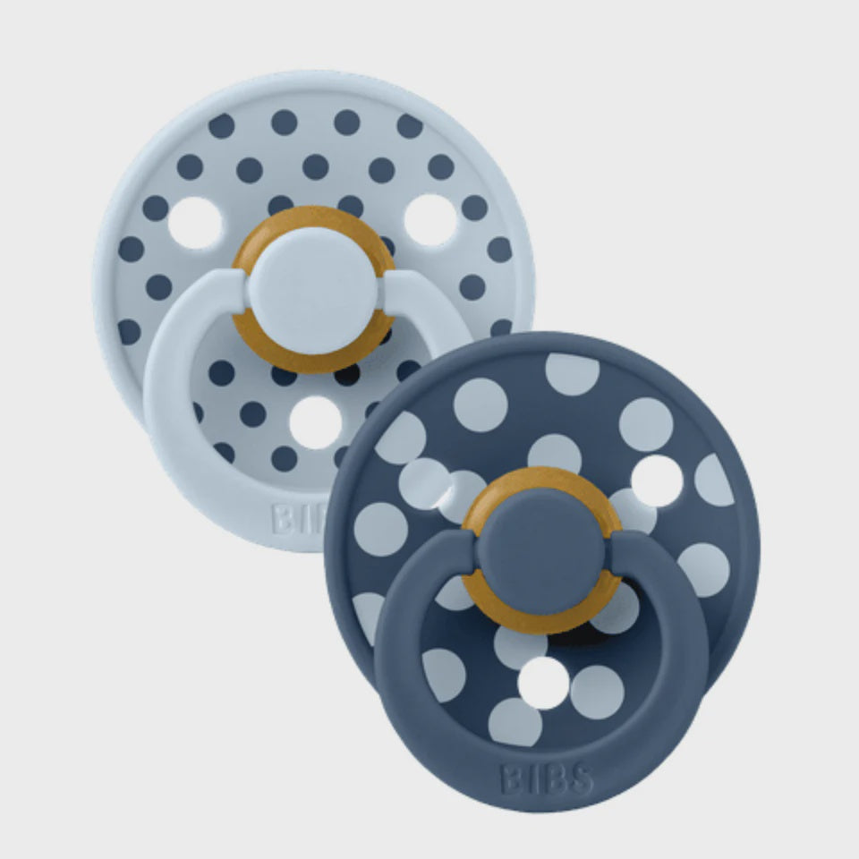 Bibs Studio Colour Polka Baby Blue/Steel Blue