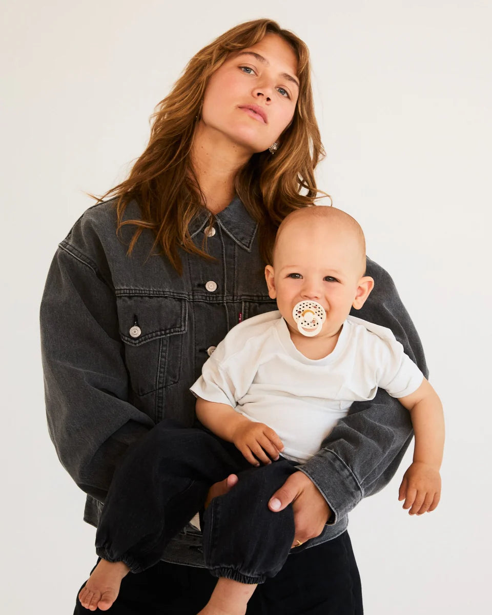 Bibs Studio Colour Polka Ivory/Black