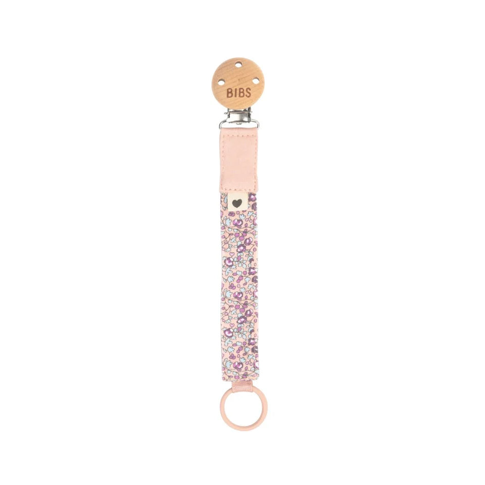 Bibs x LIBERTY Pacifier Clip - Eloise/Blush