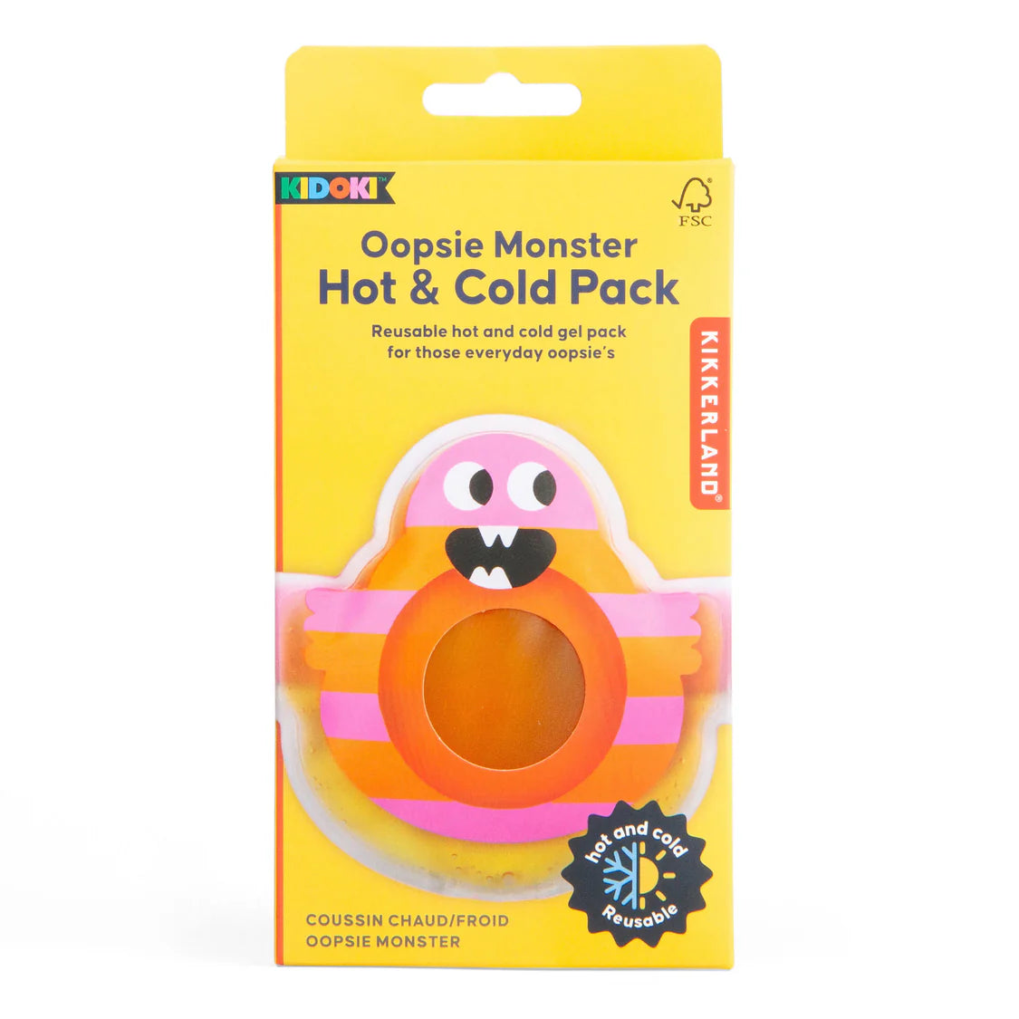 Kikkerland Oopsie Monster Hot & Cold Pack Assorted Multi-Coloured