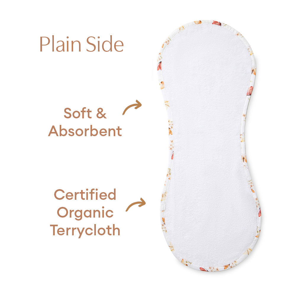 Snuggle Hunny Butterfly Organic Cotton Burp Cloth