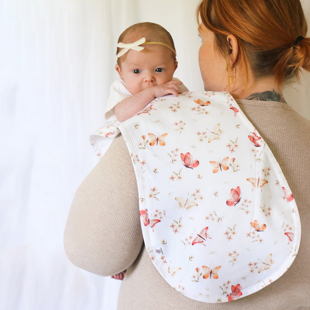Snuggle Hunny Butterfly Organic Cotton Burp Cloth