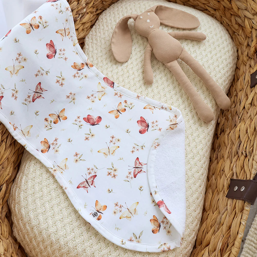 Snuggle Hunny Butterfly Organic Cotton Burp Cloth