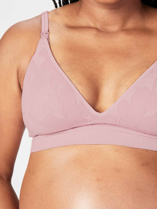 Cake Freckles Recycled Nursing Bra (B-DD) - Mauve