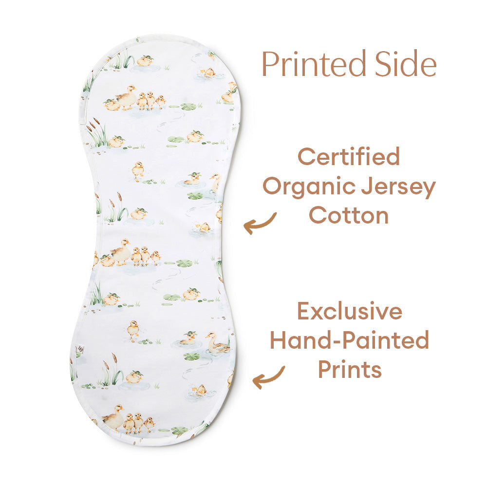 Snuggle Hunny Duck Pond Organic Cotton Burp Cloth