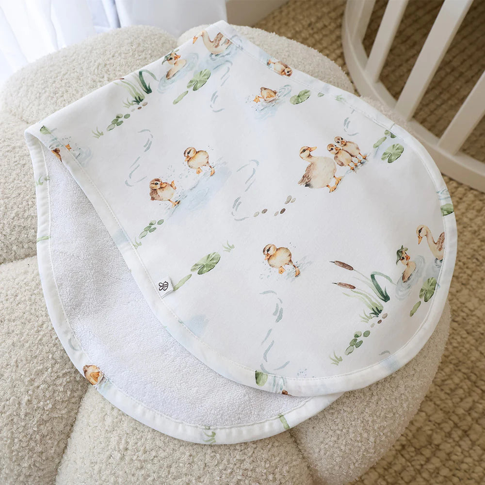 Snuggle Hunny Duck Pond Organic Cotton Burp Cloth