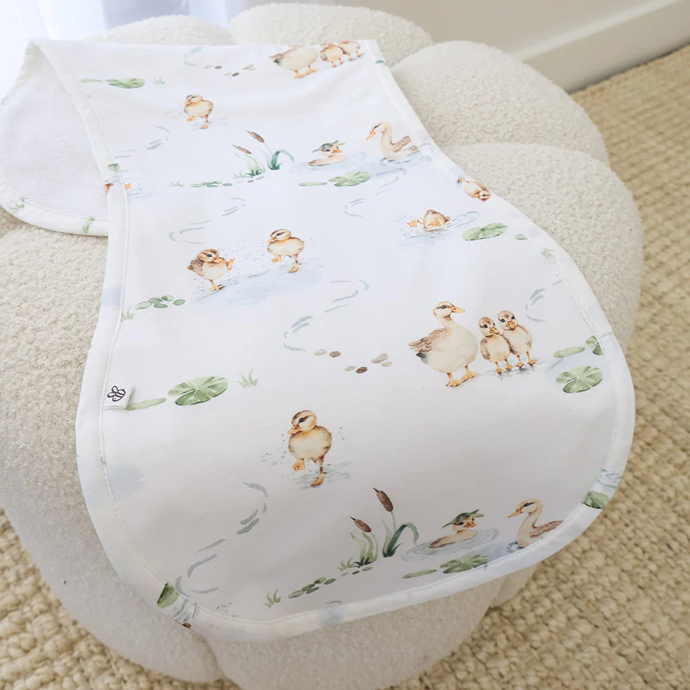 Snuggle Hunny Duck Pond Organic Cotton Burp Cloth