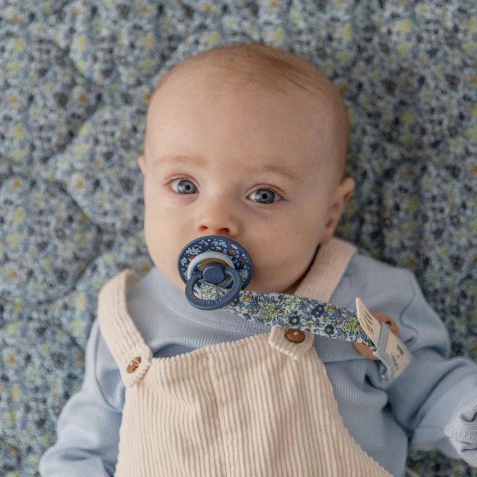 Bibs x LIBERTY Pacifier Clip - Capel/Sage