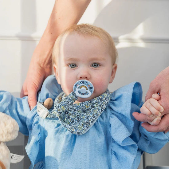 Bibs x LIBERTY Pacifier Clip - Capel/Sage