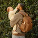 OiOi Signature Nappy Backpack - Tan Vegan Leather