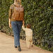 OiOi Signature Nappy Backpack - Tan Vegan Leather